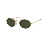 Ray - Ban Unisex RB3547 OVAL 001/31 Lunettes de soleil Métal Or G15 Ronde Normale