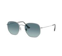 Ray - Ban Unisex RB3548N HEXAGONAL 003/3M Lunettes de soleil Acier Argent Géométrique Normale Ombré