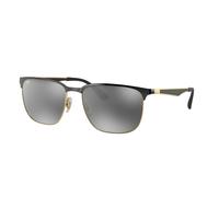 Ray - Ban Unisex RB3569 187/88 Lunettes de soleil Métal Noir Gris Carré Normale Ombré