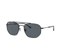 Ray - Ban Unisex RB3707 9257R5 Lunettes de soleil Métal Noir Bleu Géométrique Normale