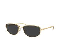 Ray - Ban Unisex RB3732 001/48 Lunettes de soleil Métal Or Noir Géométrique Polarisé Antireflet