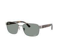 Ray - Ban Unisex RB3751CH 004/3R Lunettes de soleil Métal Gris Carré Polarisé