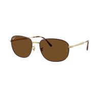 Ray - Ban Unisex RB3754 927557 Lunettes de soleil Métal Havane Marron Pillow Polarisé