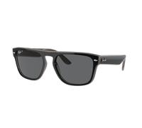 Ray - Ban Unisex RB4407 673381 Lunettes de soleil Injecté Noir Gris Carré Polarisé Ombré