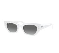 Ray - Ban Unisex RB4430 ZENA 675911 Lunettes de soleil Injecté Blanc Gris Géométrique Normale Ombré