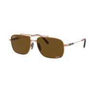 Ray - Ban Unisex RB8096 MICHAEL TITANIUM 9266AN Lunettes de soleil Titane Marron Marron Pillow Polarisé