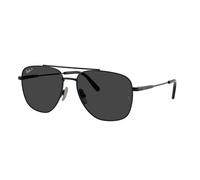 Ray - Ban Unisex RB8097 WILLIAM TITANIUM 926748 Lunettes de soleil Titane Noir Gris Carré Polarisé