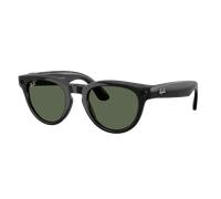 Ray-Ban Unisex RW4013F Ray-Ban | Meta Low Bridge Fit Headliner - Couleur du Monture: Noir, Couleur de Lentille: Vert G-15