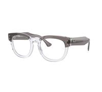 Ray - Ban Unisex RX0298V MEGA HAWKEYE 8111 Montures optiques Acétate Gris Transparent Carré Normale