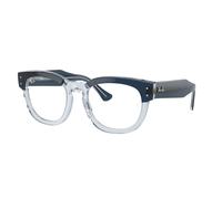 Ray - Ban Unisex RX0298V MEGA HAWKEYE 8324 Montures optiques Acétate Bleu Transparent Carré Normale