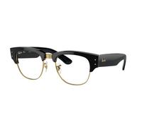 Ray - Ban Unisex RX0316V MEGA CLUBMASTER 2000 Montures optiques Acétate Noir Transparent Carré Normale