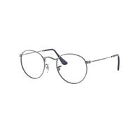 Ray - Ban Unisex RX3447V ROUND METAL 2502 Montures optiques Métal Gris Transparent Ronde Normale