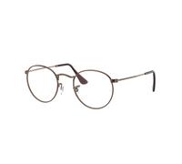 Ray - Ban Unisex RX3447V ROUND METAL 3120 Montures optiques Métal Marron Transparent Ronde Normale