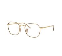Ray - Ban Unisex RX3694V JIM 3167 Montures optiques Métal Beige Transparent Géométrique Normale