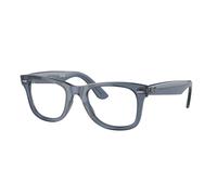 Ray - Ban Unisex RX4340V WAYFARER EASE 8223 Montures optiques Acétate Bleu Transparent Carré Normale