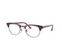 Ray - Ban Unisex RX5154 CLUBMASTER 8376 Montures optiques Acétate Rouge Transparent Carré Normale