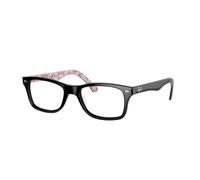 Ray - Ban Unisex RX5228 5014 Montures optiques Acétate Noir Transparent Carré Normale
