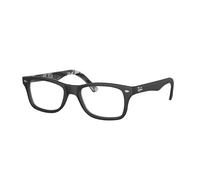 Ray - Ban Unisex RX5228 5405 Montures optiques Acétate Noir Transparent Carré Normale