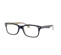 Ray - Ban Unisex RX5228 8119 Montures optiques Acétate Bleu Transparent Carré Normale
