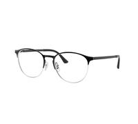 Ray - Ban Unisex RX6375 2861 Montures optiques Métal Noir Transparent Pantos Normale