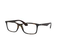 Ray - Ban Unisex RX7047 5573 Montures optiques Injecté Tortue Transparent Carré Normale