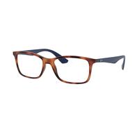 Ray - Ban Unisex RX7047 5574 Montures optiques Injecté Tortue Transparent Carré Normale