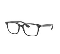 Ray - Ban Unisex RX7144 5204 Montures optiques Jeter un coup d'œil Noir Transparent Carré Normale