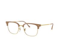 Ray - Ban Unisex RX7216 NEW CLUBMASTER 8342 Montures optiques Acétate Beige Transparent Carré Normale