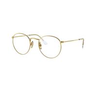 Ray - Ban Unisex RX8247V ROUND 1225 Montures optiques Titane Or Transparent Carré Normale