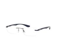Ray - Ban Unisex RX8724 1217 Montures optiques Titane Gris Transparent Carré Normale