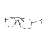 Ray - Ban Unisex RX8797 WILLIAM TITANIUM 1000 Montures optiques Titane Gris Transparent Carré Normale