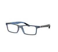 Ray - Ban Unisex RX8901 5262 Montures optiques Injecté Bleu Transparent Carré Normale