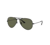 Ray-Ban Unisex Sunglass Aviator Classic - Couleur du Monture: Noir, Couleur de Lentille: Vert G-15 polarisé