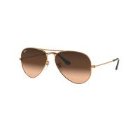 Ray-Ban Unisex Sunglass Aviator Gradient - Couleur du Monture: Marron clair, Couleur de Lentille: Rose/Marron