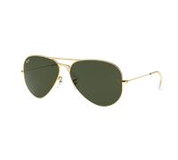 Ray-Ban Unisex Sunglass Aviator Large Metal II - Couleur du Monture: Doré arista, Couleur de Lentille: Vert G-15