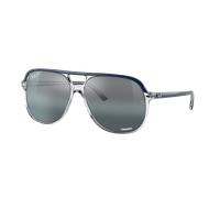 Ray-Ban Unisex Sunglass Bill - Couleur du Monture: Bleu sur Transparent, Couleur de Lentille: Incolore/Bleu