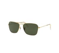 Ray-Ban Unisex Sunglass Caravan - Couleur du Monture: Doré arista, Couleur de Lentille: Vert G-15