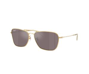 Ray-Ban Unisex Sunglass Caravan Reverse - Couleur du Monture: Doré arista, Couleur de Lentille: Polarized Pink
