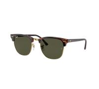Ray-Ban Unisex Sunglass Clubmaster Classic - Couleur du Monture: Haut Écaille de tortue sur Doré, Couleur de Lentille: Vert G-15