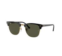 Ray-Ban Unisex Sunglass Clubmaster Classic - Couleur du Monture: Noir sur Or, Couleur de Lentille: Vert G-15