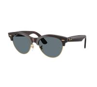 Ray-Ban Unisex Sunglass Clubmaster Way - Couleur du Monture: Havana rouge sur or, Couleur de Lentille: Bleu foncé polarisé