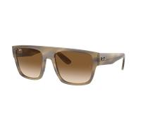 Ray-Ban Unisex Sunglass Drifter - Couleur du Monture: Rayé Vert, Couleur de Lentille: Transparent et brun