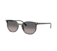 Ray-Ban Unisex Sunglass Elliot - Couleur du Monture: Rayé Gris, Couleur de Lentille: Dégradé gris Polarisé