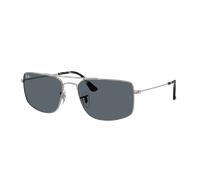 Ray - Ban Unisex Ray - Ban RB3779 EXPLORER 3 004/R5 Lunettes de soleil Métal Gris Bleu Carré Normale