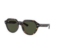 Ray-Ban Unisex Sunglass Gina - Couleur du Monture: Havana, Couleur de Lentille: Vert