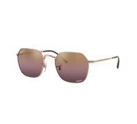 Ray-Ban Unisex Sunglass Jim Polarized+ Lenses - Couleur du Monture: Or Rose, Couleur de Lentille: Polarisé+ Or/Rouge