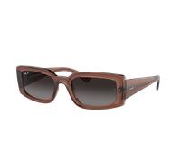 Ray-Ban Unisex Sunglass Kiliane Bio-Based - Couleur du Monture: Transparent Marron, Couleur de Lentille: Gris Polarisé
