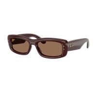 Ray-Ban Unisex Sunglass Kiliane Puffer - Couleur du Monture: Marron foncé transparent, Couleur de Lentille: Marron foncé