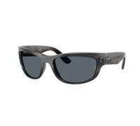 Ray-Ban Unisex Sunglass Mega Balorama - Couleur du Monture: Gris Rayé, Couleur de Lentille: Bleu