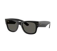 Ray-Ban Unisex Sunglass RB0840S Mega Wayfarer Blacked Out Collection - Couleur du Monture: Noir, Couleur de Lentille: Ultra noir